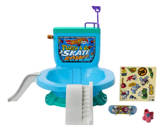 Hot Wheels Skate Pista De Juguete Set Bowl De Inodoro Color Multicolor