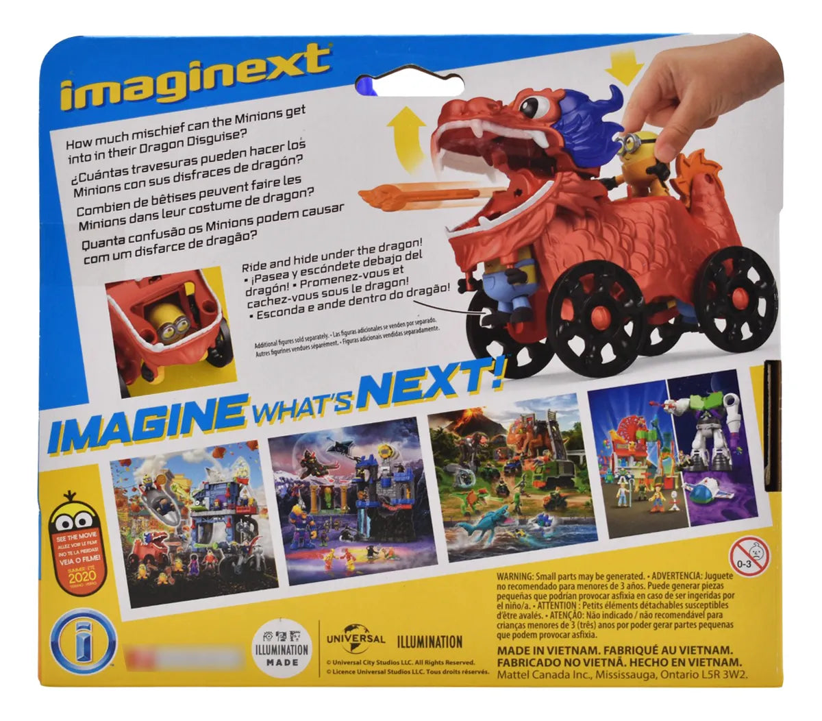 Minions The Rise Of Gru Pack 2 Vehiculos Y Figura Imaginext Multicolor