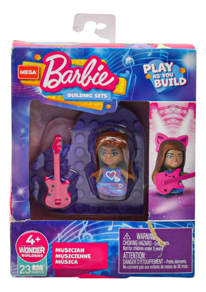 Barbie Pack 3 Muñecas Chelsea Y Mega Construx Mattel Cf