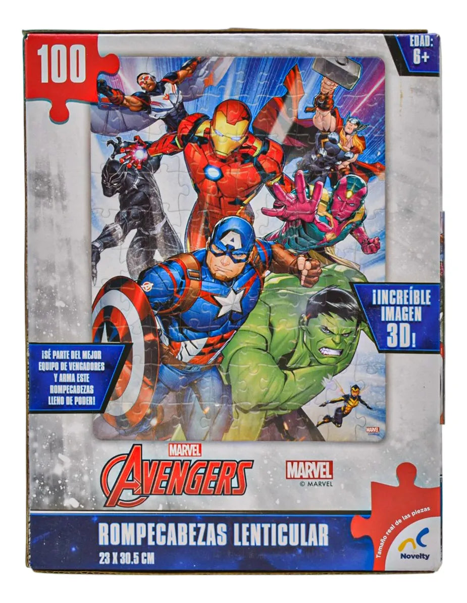Rompecabezas Avengers Jurassic World Y Sonic 196 Pz Novelty