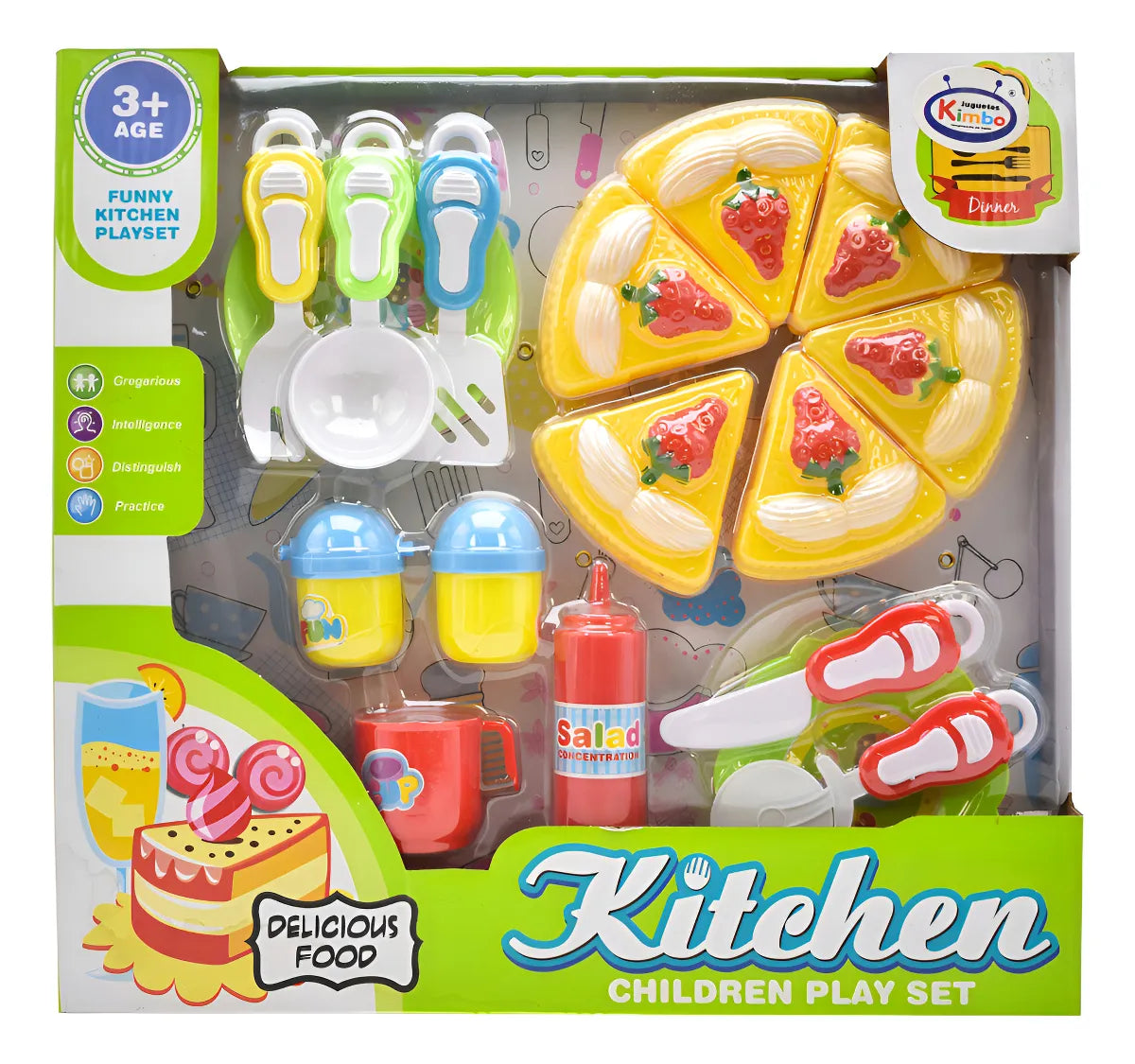 Juego De Cocina Divertido 17 Pz Cd Color Multicolor