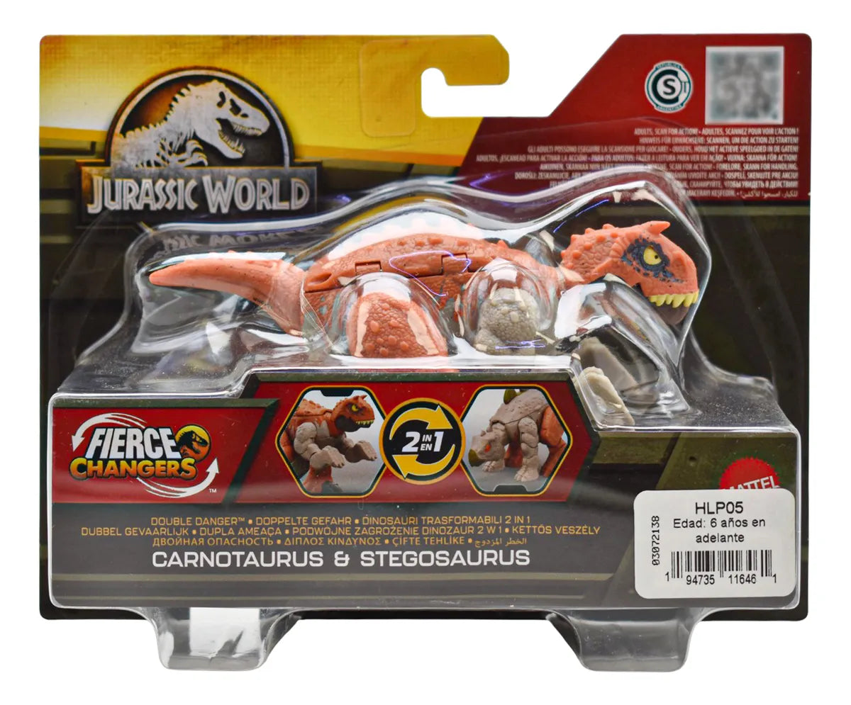 Jurassic World Fierce Changers Pack 4 Dinosaurs #2 Mattel