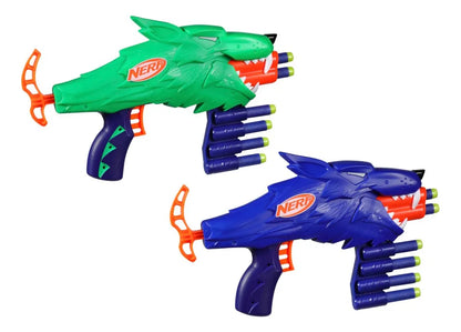 Lanzador Nerf Wild Wolfpack Azul