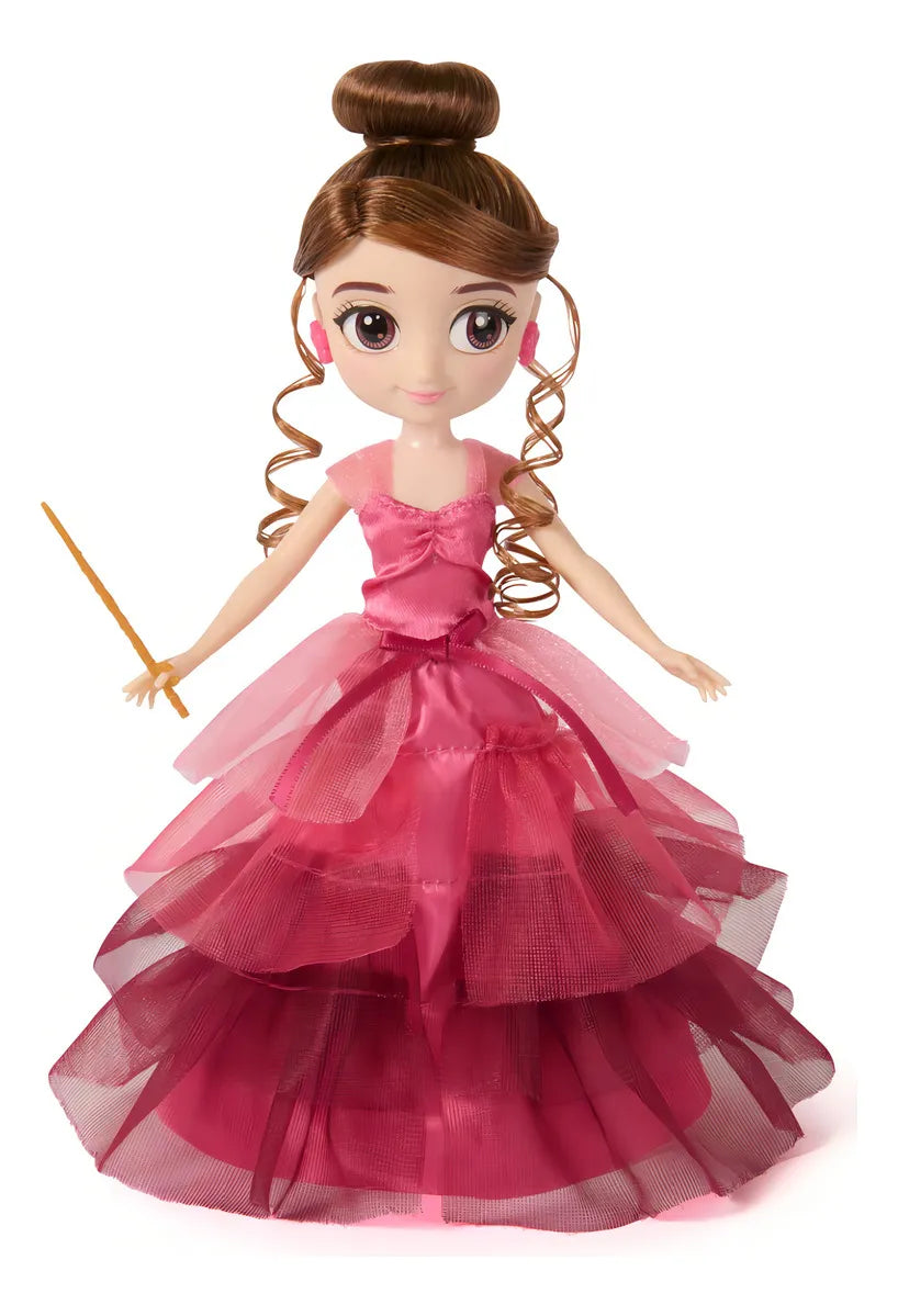 Wizarding World, Harry Potter, conjunto de regalo Baile de Navidad con Hermione Granger de 20 cm con 9 piezas y accesorios para la muñeca, juguetes para niños a partir de 6 años