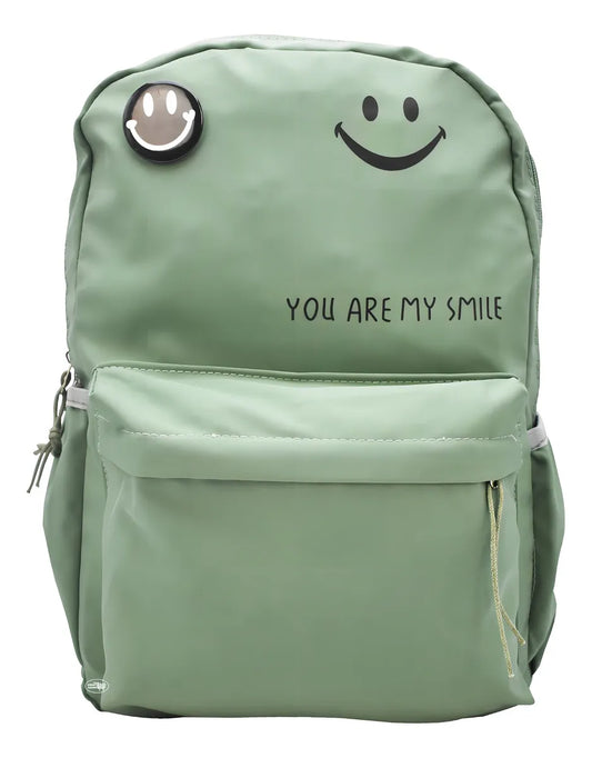 Mochila Escolar Verde Lluvia 14L Compartimento Laptop Resistente al Agua
