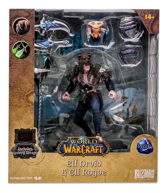 World Of Warcraft Elf Druid Y Rouge Rare 12cm Mcfarlane