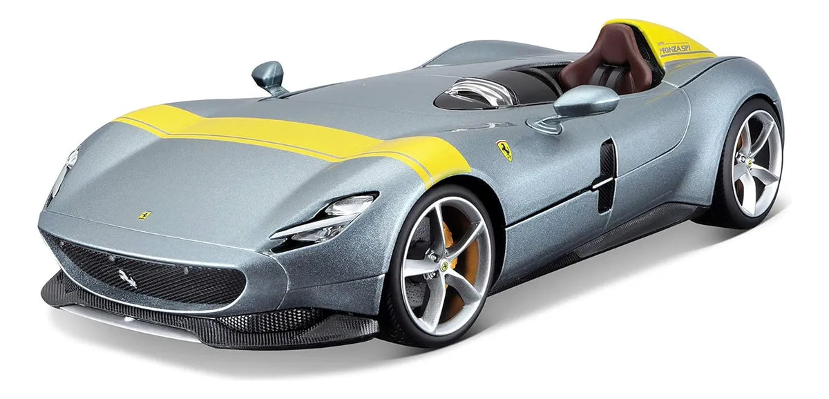 Ferrari Monza Sp1 Plateado Escala 1:18 Race Play Bburago Cf Plateado