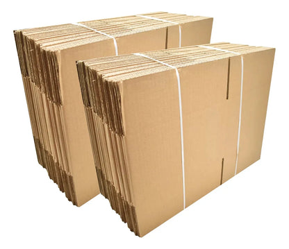 50 Cajas De Carton Para Empaque E-commerce 16x26x19 Ch1 Caqui