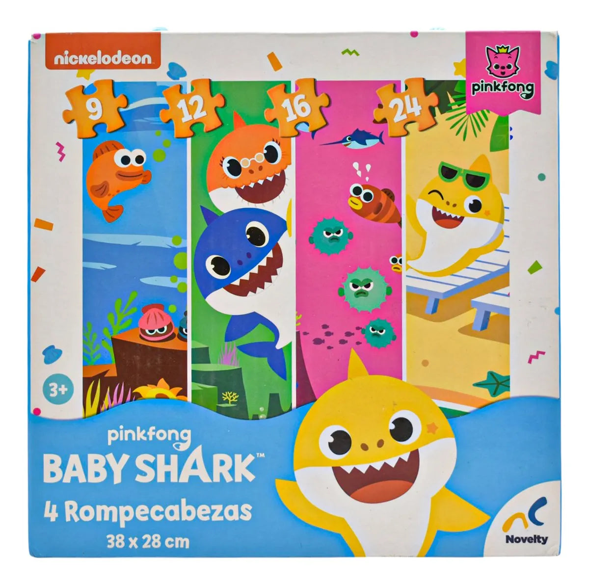 Rompecabezas Pack Baby Shark Y Trolls 60 Pz C/u Novelty