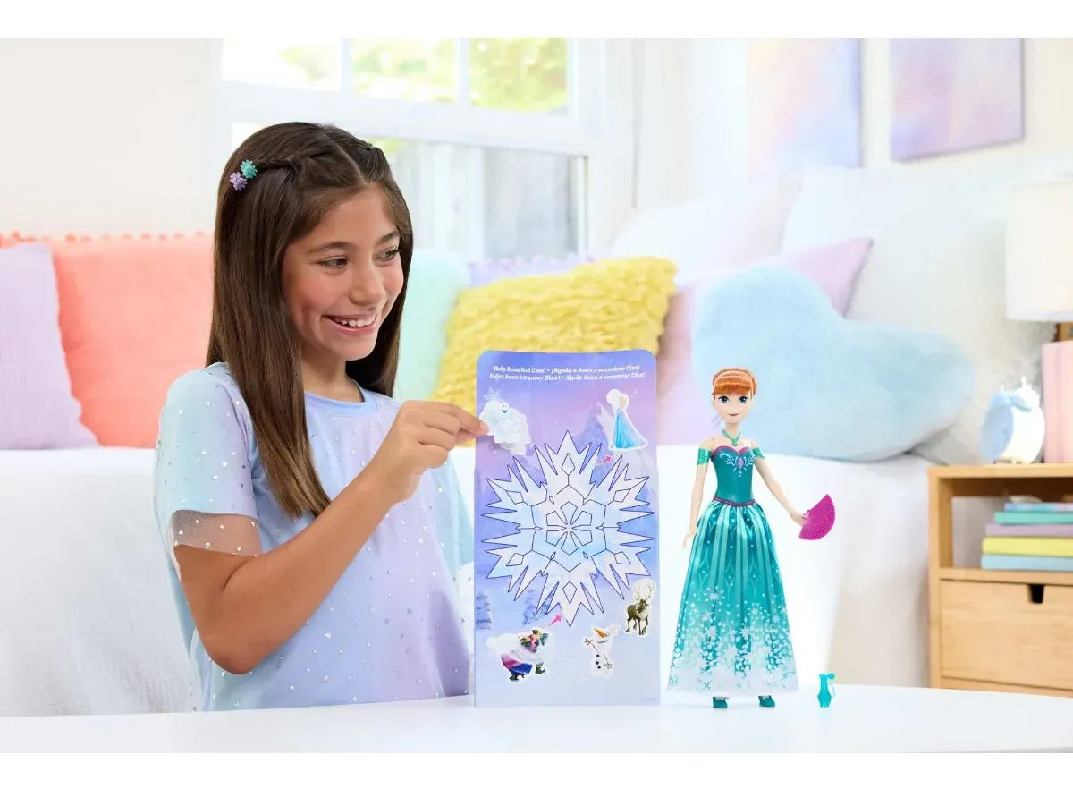 Disney Frozen Spin And Reveal Muñeca Anna 29cm Mattel