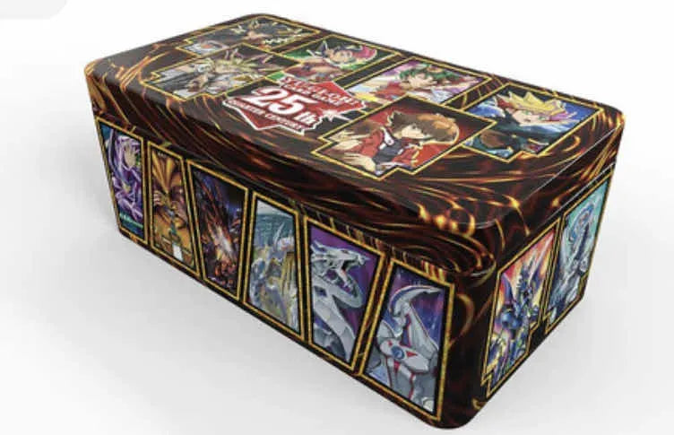 Caja Yu-Gi-Oh! 25th Anniversary Tin Dueling Heroes 54 Cartas Konami