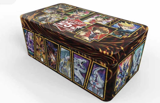 Caja Yu-Gi-Oh! 25th Anniversary Tin Dueling Heroes 54 Cartas Konami