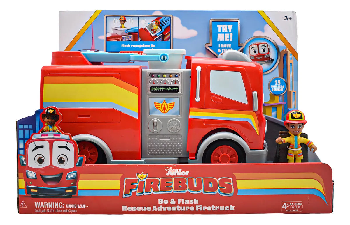 Disney Firebuds Bo Y Flash Rescue Luz Y Sonidos Spin Master Color Rojo