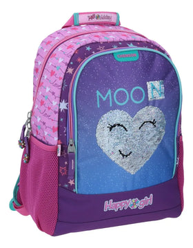 Chenson Happy Girl Large Primary Backpack with Tablet Holder, Violet