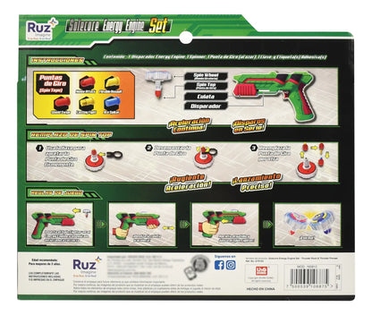Spin Fighters Thunder Pioneer Gt Thunder Lanza Trompos Ruz Verde