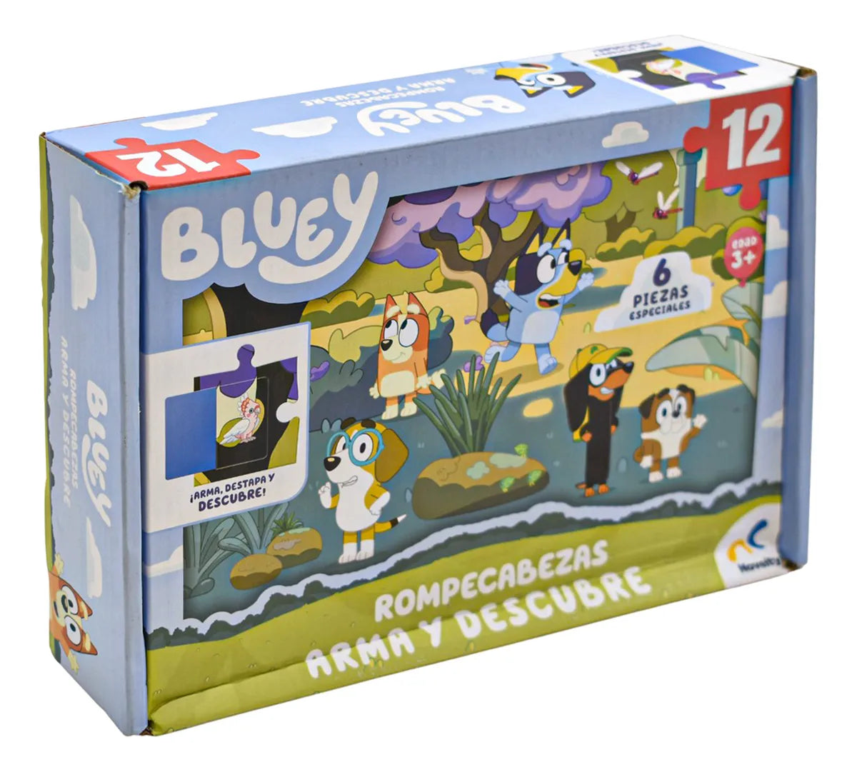 Bluey Pack 3 Sets De Rompecabezas Novelty