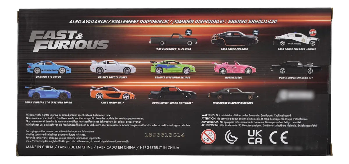 Fast And Furious Toyota Supra Escala 1:24 Jada Toys Da Caqui