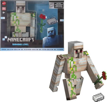 Minecraft Diamond Level Figura Golem De Hierro 20cm Mattel