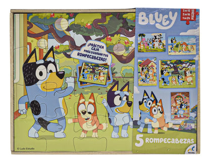 Bluey Pack 3 Sets De Rompecabezas Novelty