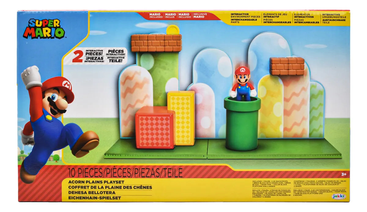 Super Mario Pack Desierto Y Dehesa Bellotera Jakks Pacific Multicolor