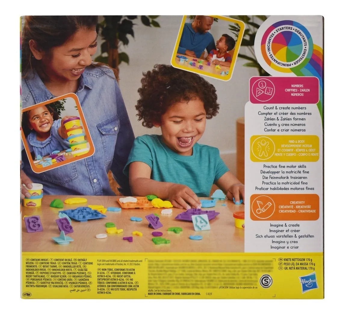 Play Doh Numeros Pack 4 Piezas 680g Hasbro Multicolor