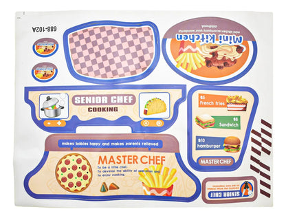 Set De Cocina Mini 23 Pz Azul Senior Chef 688-102a Azul Acero