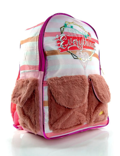 Mochila Polinesios Love Is Original Leslie Nueva Color Rosa claro Diseño de la tela 600D