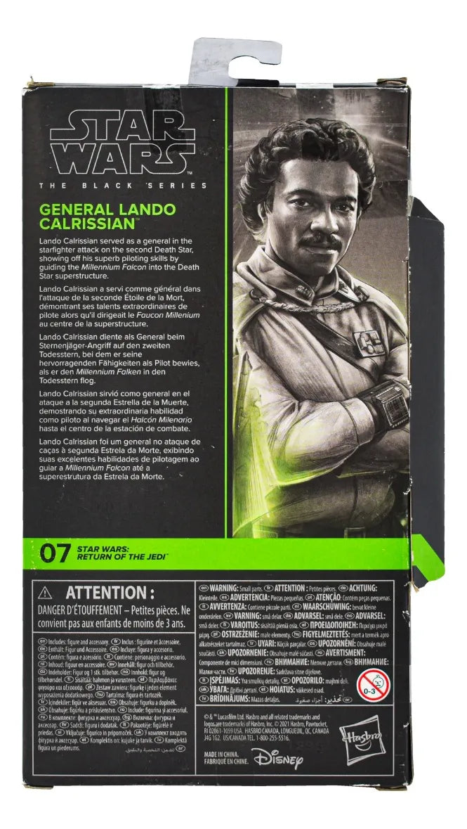 Star Wars Black Series Lando Return Of The Jedi Hasbro Cd