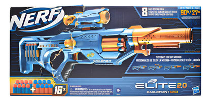 Nerf Elite 2.0 Eaglepoint Rd-8 16 Darts Hasbro Da Blue
