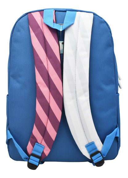 Mochila Nubes Cool Con Compartimiento Para Laptop Lisa Azul Ll20bpi21 Lluvia