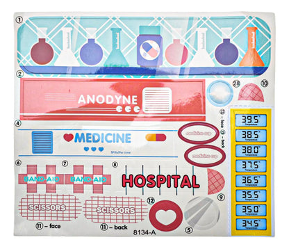 Set Medico Infantil 42 Piezas Rojo Health Care Desk 8134