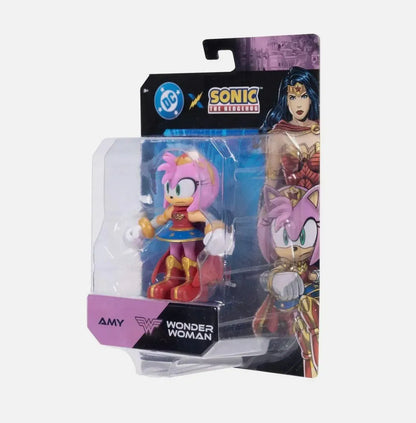 Sonic X Dc Amy Como Mujer Maravilla Figura 12cm Jakks