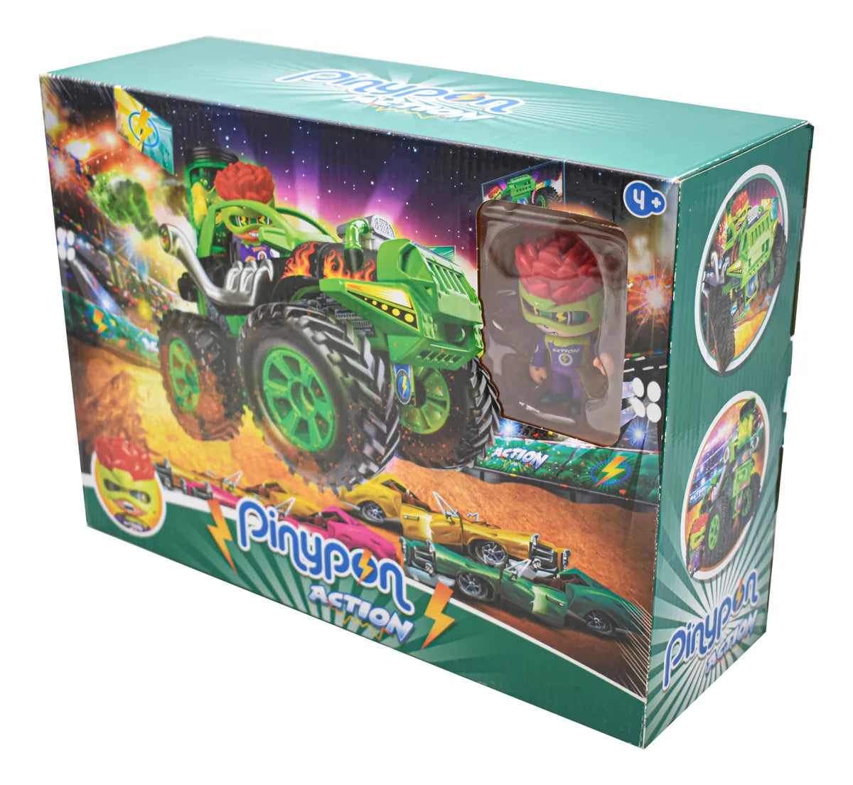 Pinypon Action Bigfoot Con Figura Famosa Cd Verde