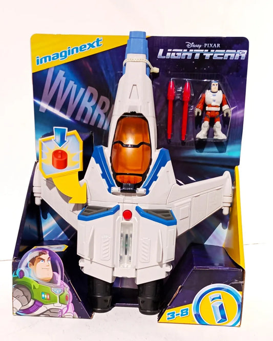 Disney Pixar Lightyear Nave Xl-15 Luces Y Sonido Imaginext Blanco