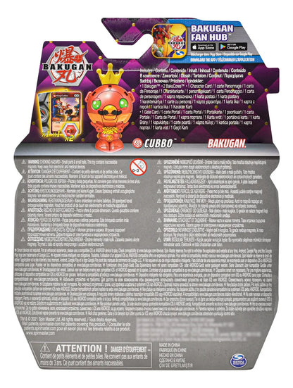 Bakugan Cubbo Rey Rojo B500 6cm Spin Master Cd