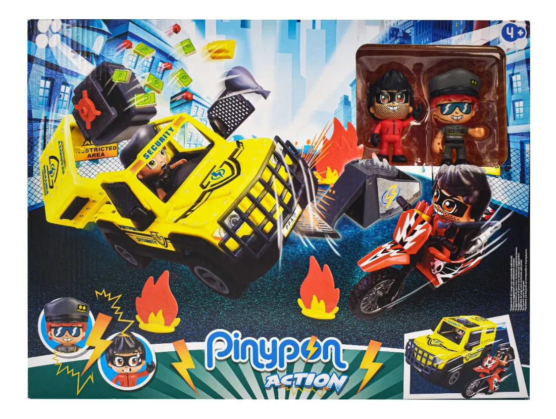 Pinypon Action Atraco Al Furgon 20 Accesorios Famosa Cd
