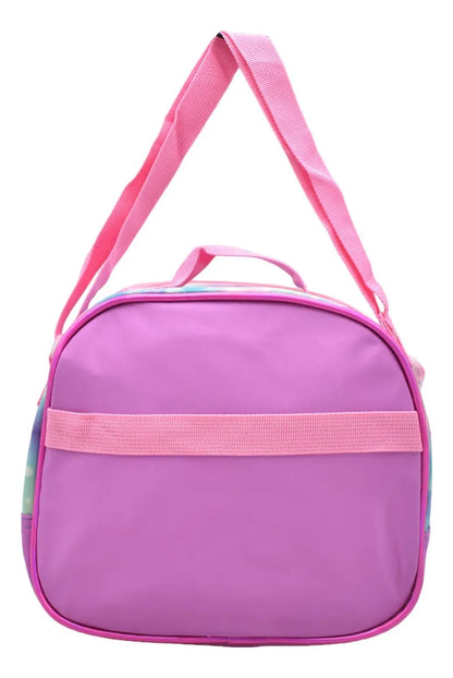 Mochila Con Ruedas Oso Blanco Kit 3pz Primaria Rosa 3d