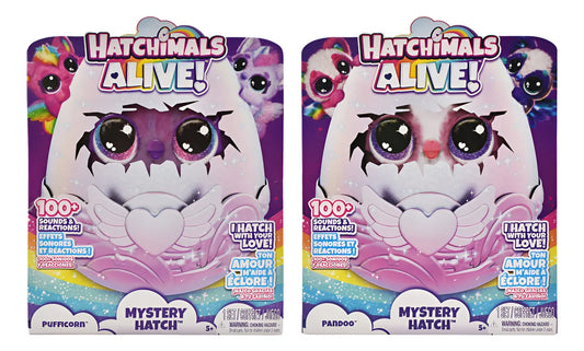 Hatchimals Alive Huevo Pack Pandoo Y Pufficorn Spin Master Multicolor