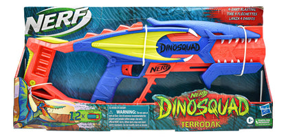 Nerf Dinosquad Terrodak 12 Dardos Hasbro Cd Azul