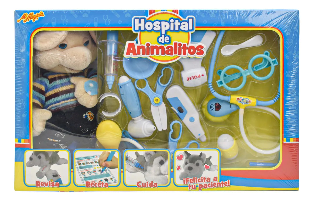Hospital De Animalitos Con Peluche Raton Al Azar Mi Alegria Multicolor