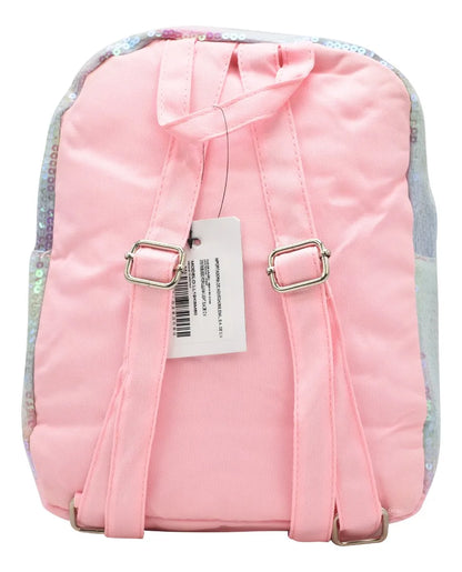Mochila Escolar Sirena Lentejuelas Rosa Niñas 9L Lluvia