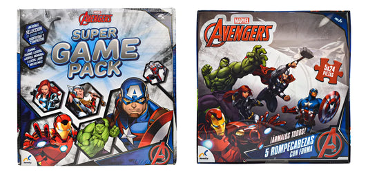 Marvel Avengers 5 Rompecabezas Y Super Game Pack Novelty