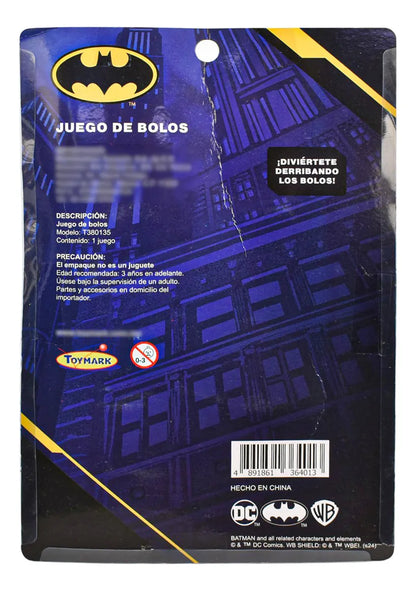 Marvel Spider Y Batman Juego De Bolos 8pz Toymark Spiderman Y Batman