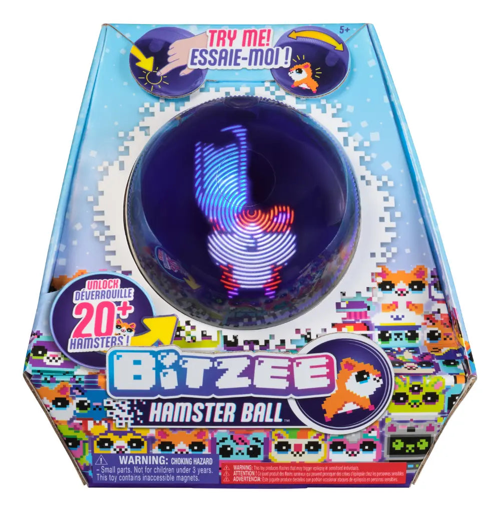 Bitzee Hamster Ball Mascota Virtual Interactiva Spin Master