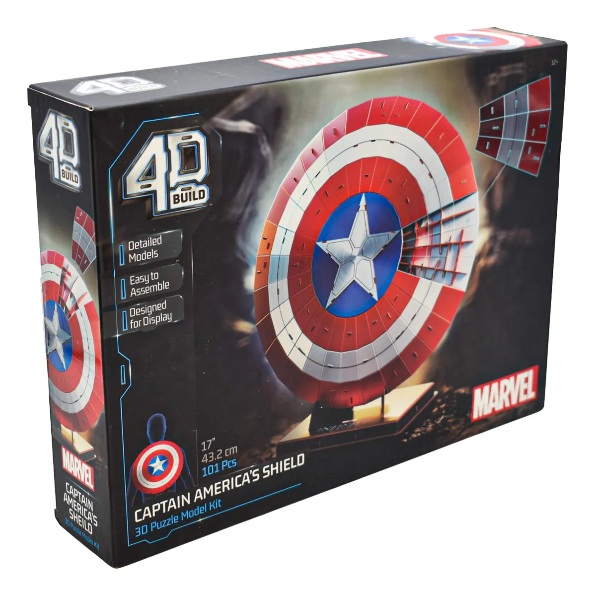 Marvel Rompecabezas 4d Pack Escudo Y Hulkbuster Spin Master