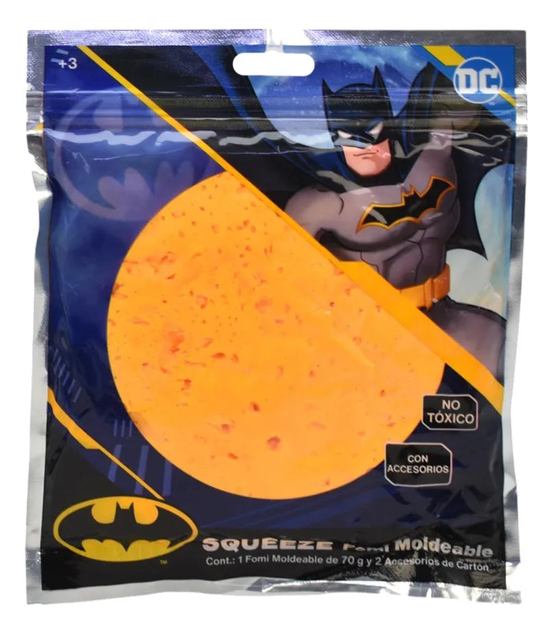Superman Y Batman Foami Moldeable Pack 12 Pzas Bestway Rojo Y Naranja