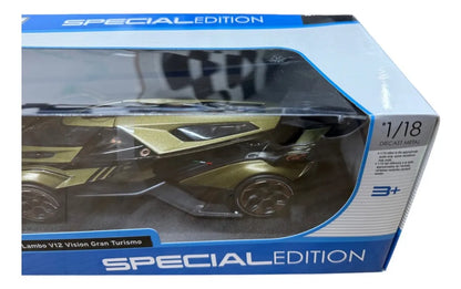 Lambo V12 Vision Gran Turismo Escala 1:18 Maisto Cf Dorado Oscuro
