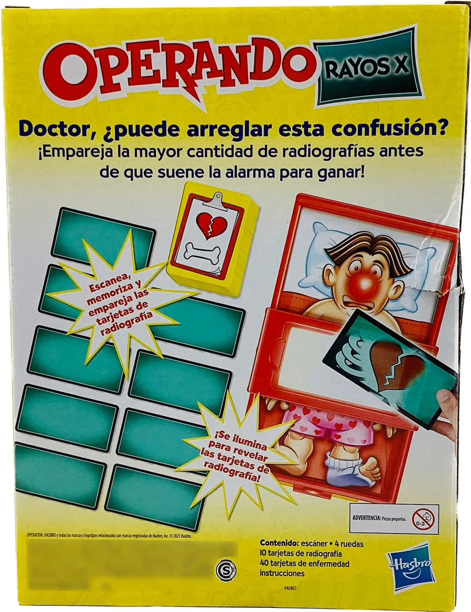 Operando Rayos X Juego De Mesa Hasbro Cd