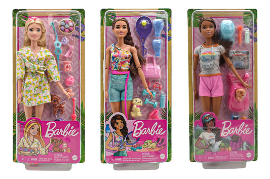 Barbie Wellness Pack 3 Muñecas 29 Cm Mattel