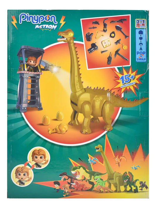 Pinypon Action Diplodocus Y Torre De Vigilancia Famosa Cd